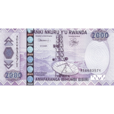 P36 Rwanda 2000 Francs Year 2007